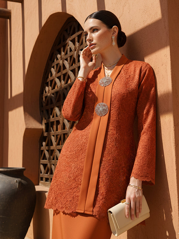 BAJU KEBAYA SHEREEN (BURNT BRICK)